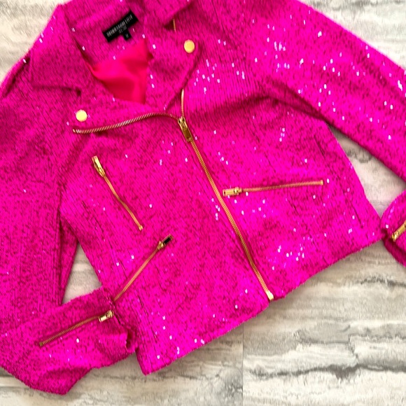 GENERATION LOVE Pink Sequin Jacket - Picture 4 of 8